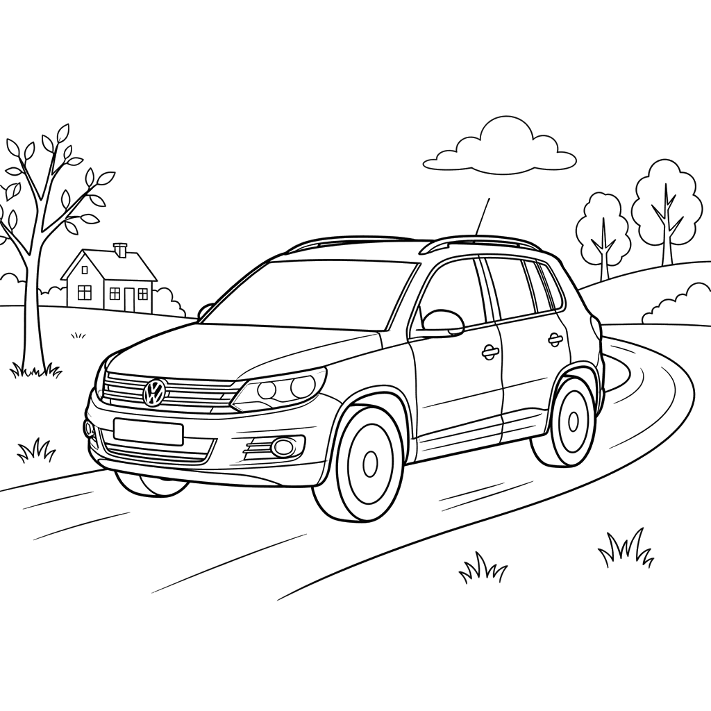 Coloriage Volkswagen Tiguan