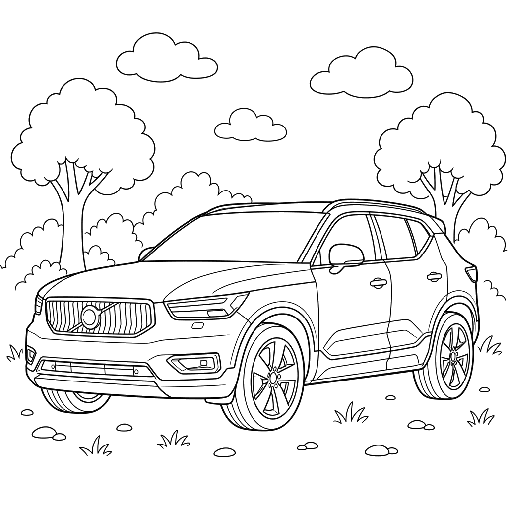 Dibujo para colorear Volvo XC40