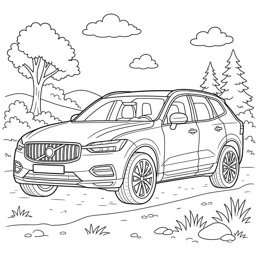 Dibujo para colorear Volvo XC60