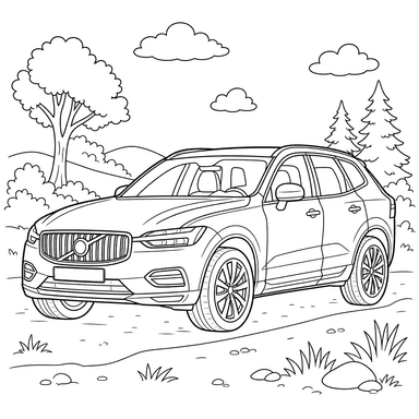 Раскраска Вольво XC60
