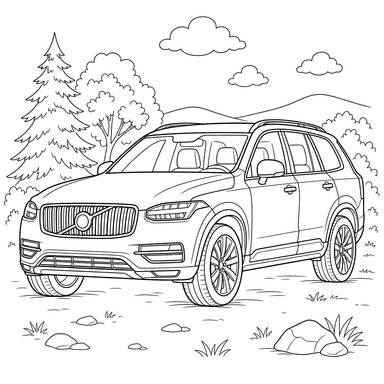 Раскраска Вольво XC90