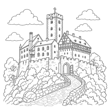 Wartburg Castle in Germany