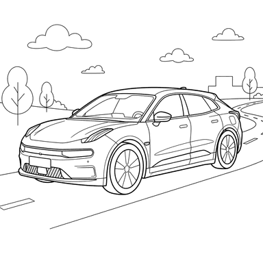 Coloriage Voiture Zeekr 001