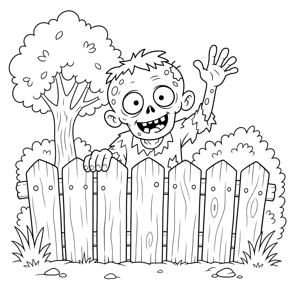 Zombie amical fait un signe