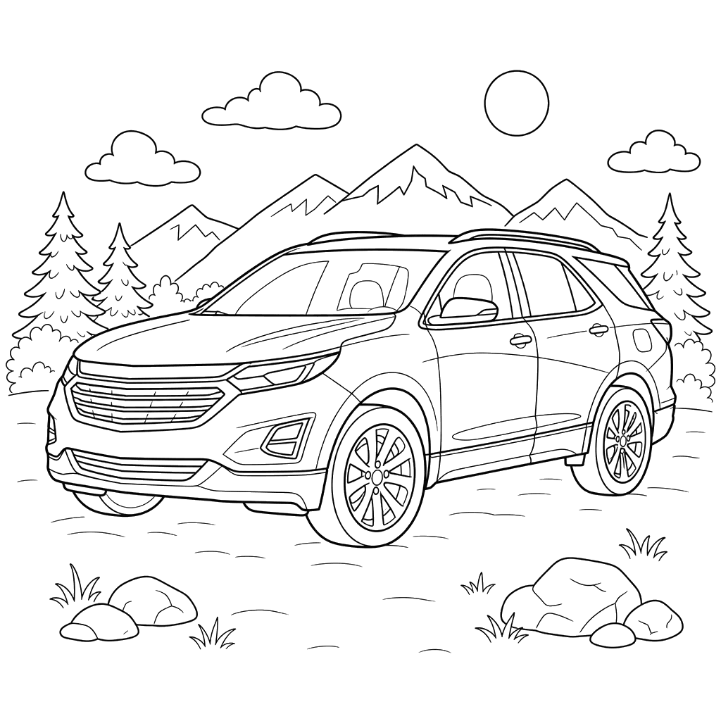 Coloriage Chevrolet Equinox Hybrid
