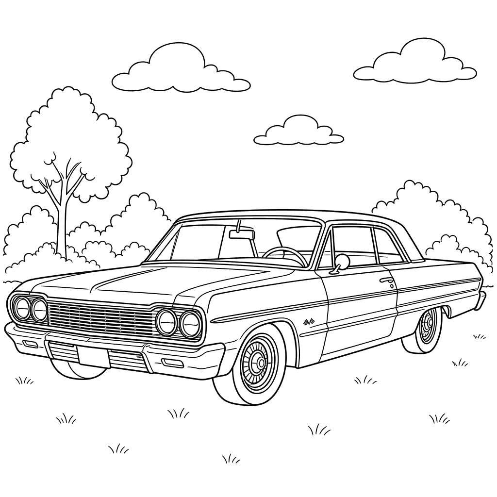 Dibujo para colorear de Chevrolet Impala