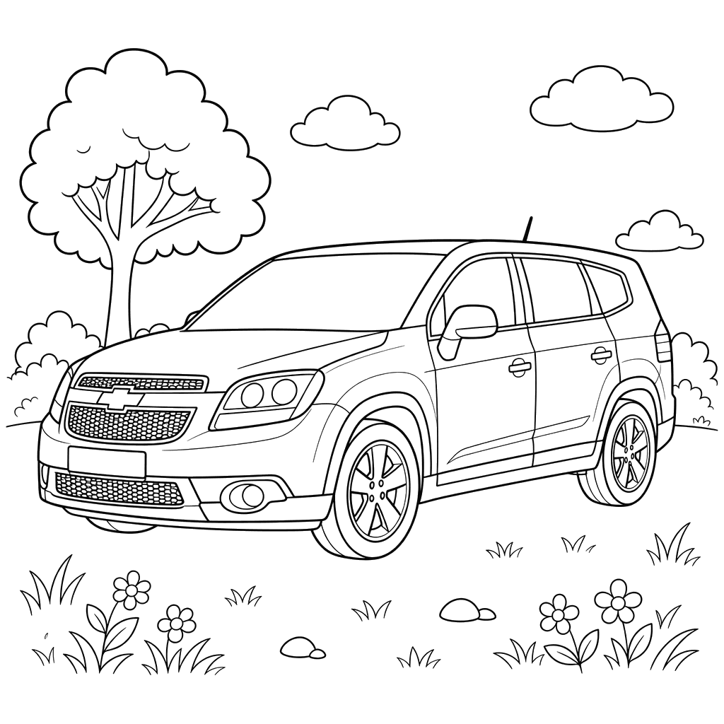 Раскраска Шевроле Орландо