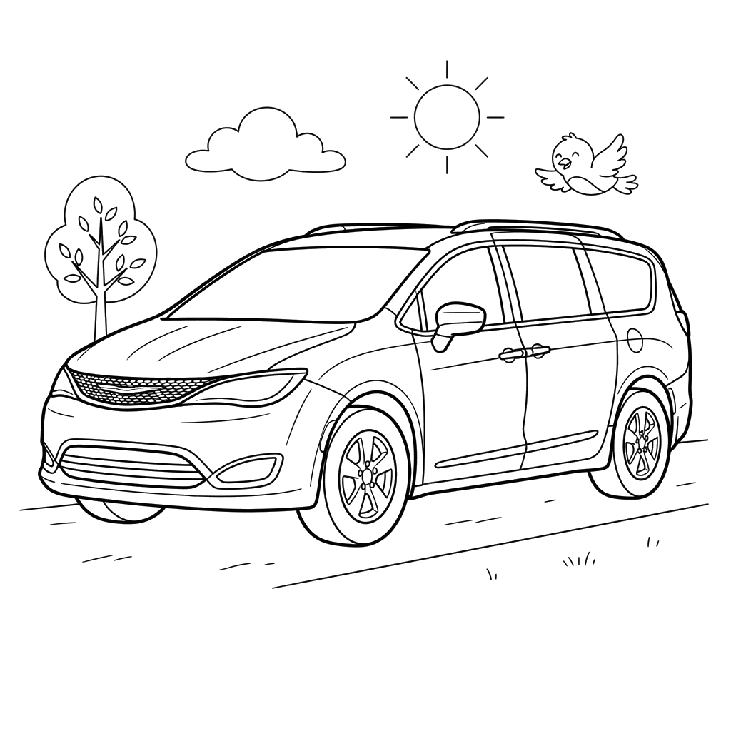 Раскраска Chrysler Pacifica