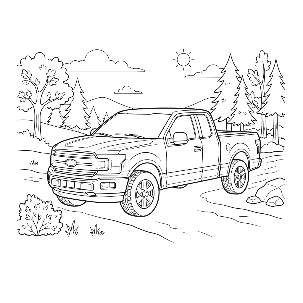 Раскраска Ford F-150