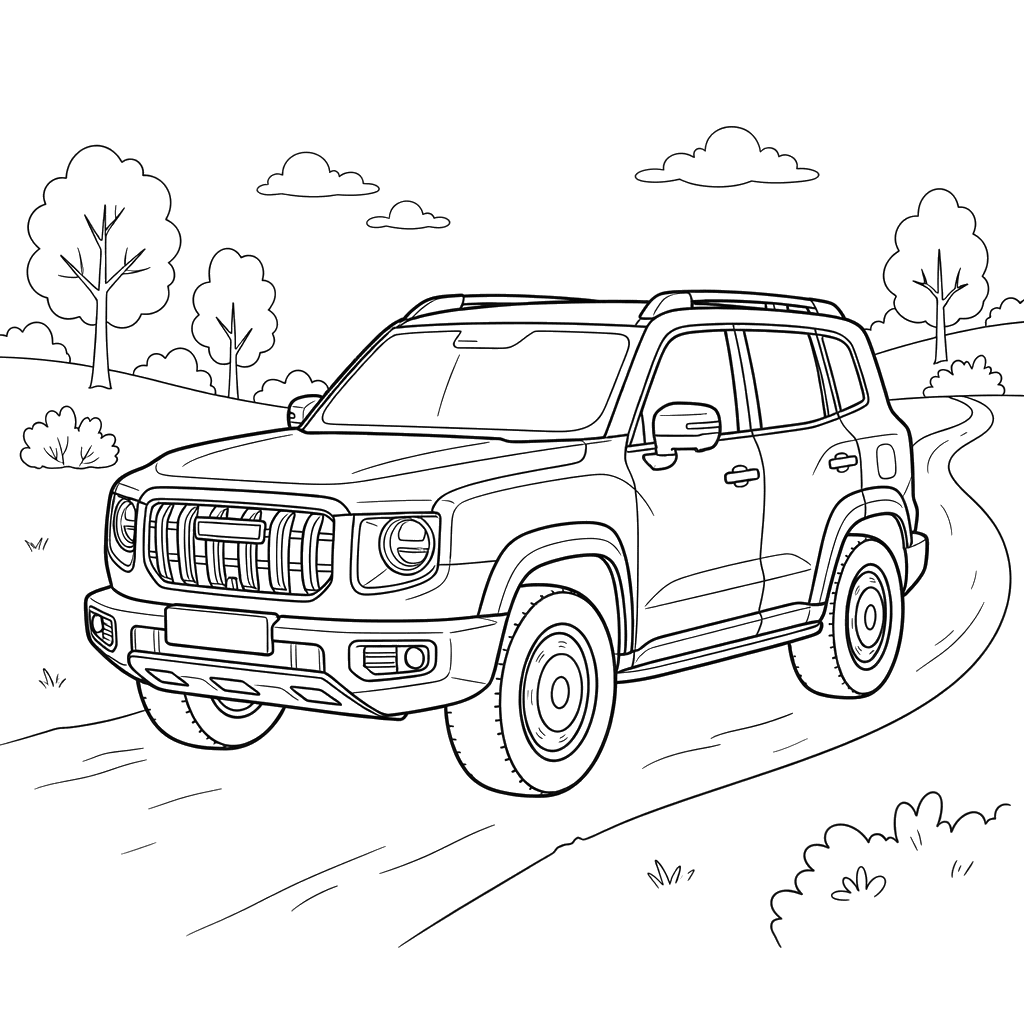 Haval Dargo Auto Ausmalbild
