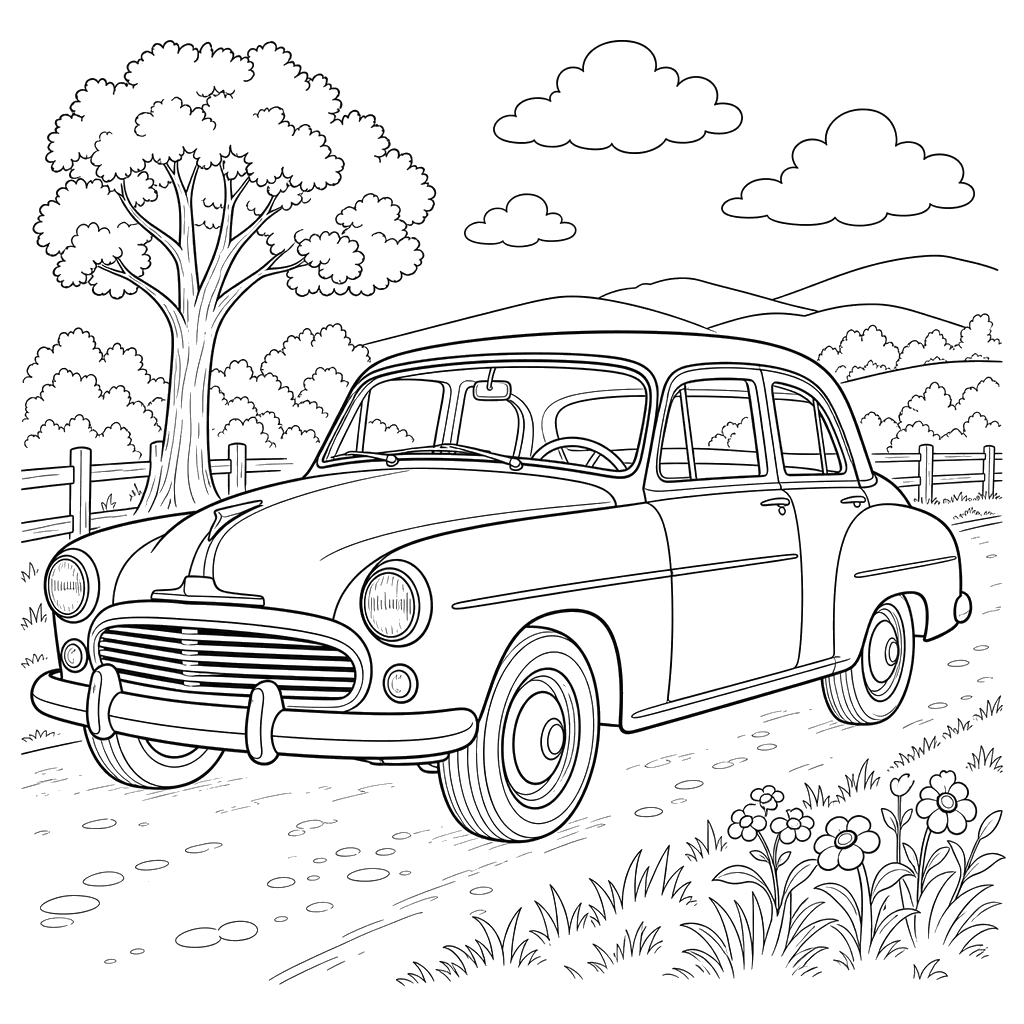Dibujo para colorear de Simca Aronde