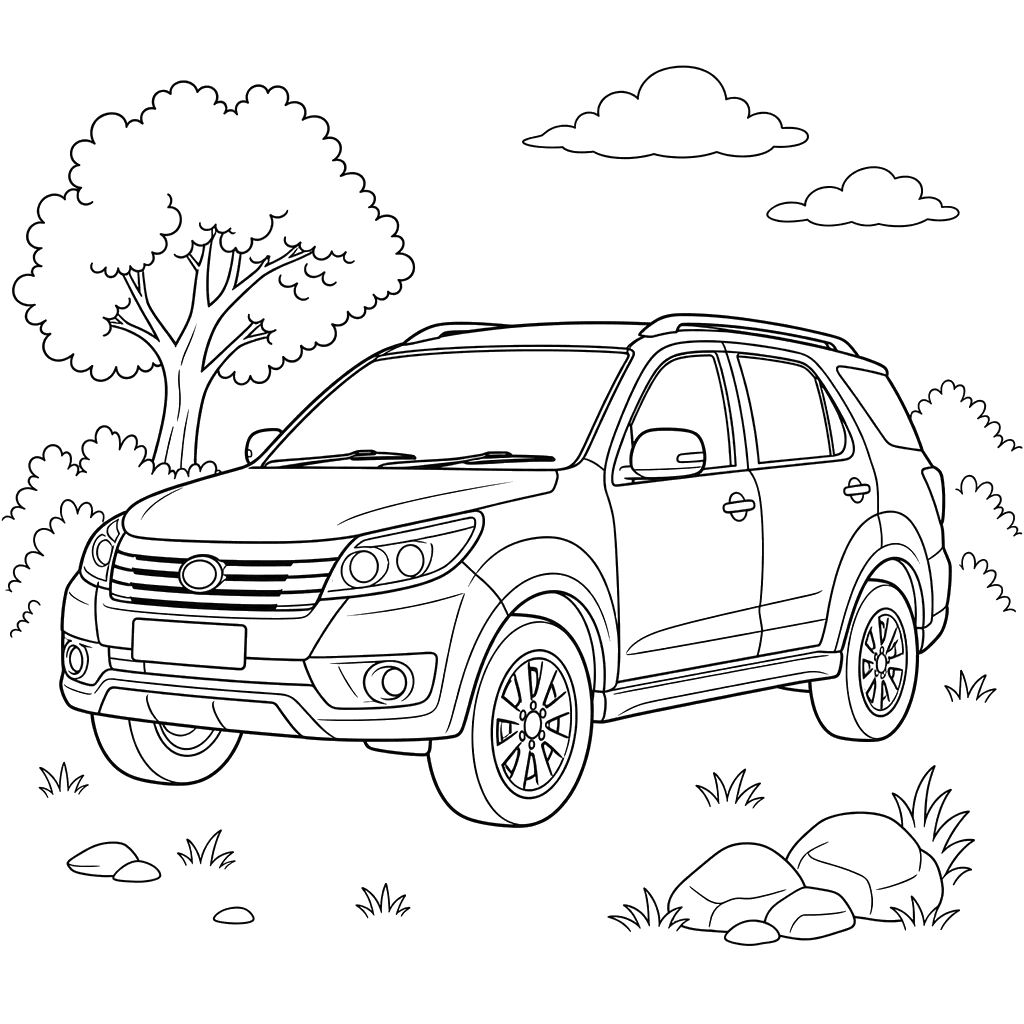 Coloriage Toyota Rush