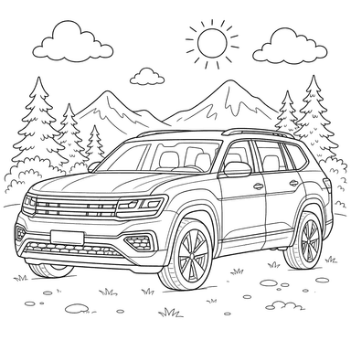 Volkswagen Atlas Ausmalbild