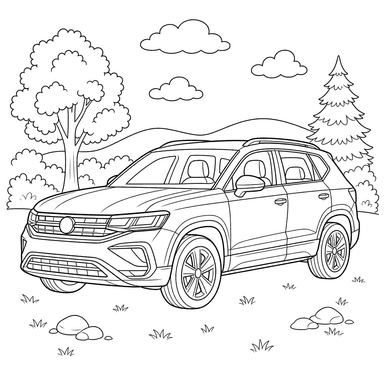 Volkswagen Taos Ausmalbild